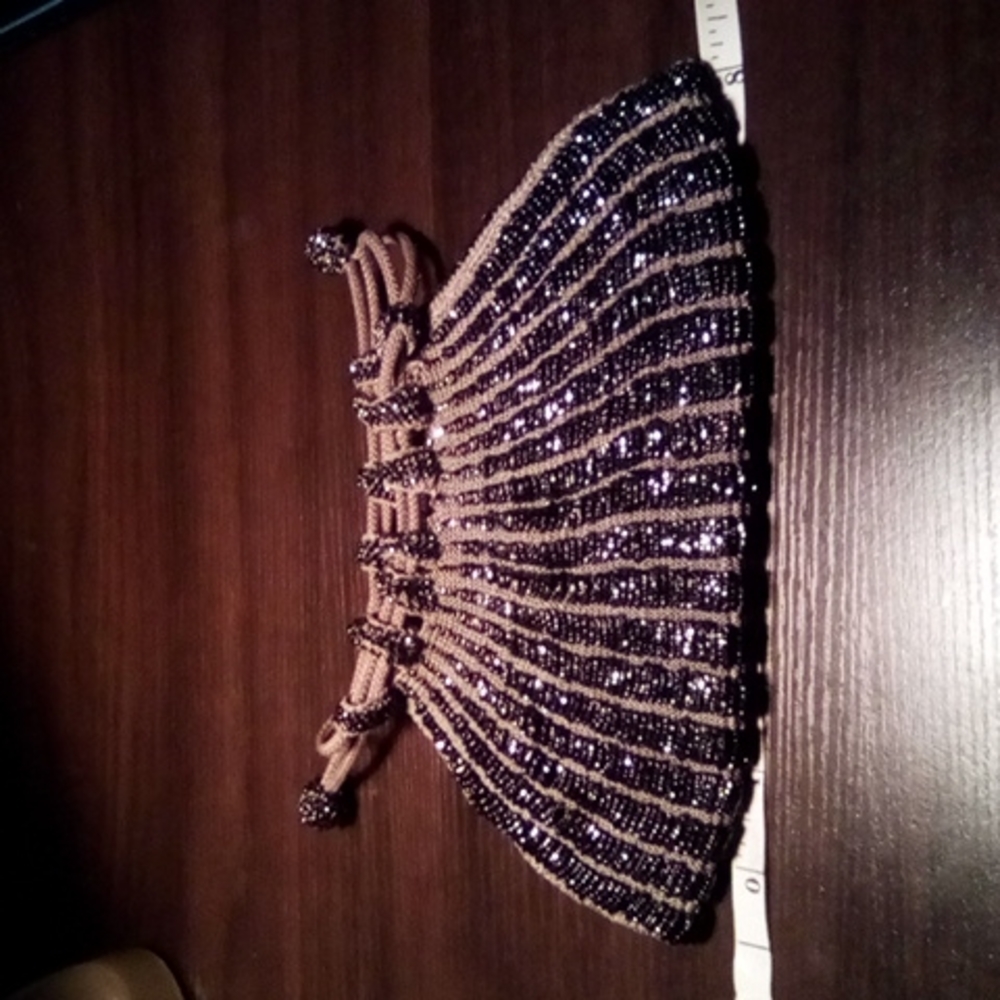 VINTAGE 1920'S-1930'S Draped Drawstring Handbag